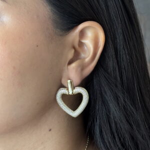 ARETE LAMINADO CORAZON CON ZIRCONIAS