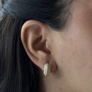 HOOPS CON PERLITA EN LAS ORILLAS Y ZIRCONIAS