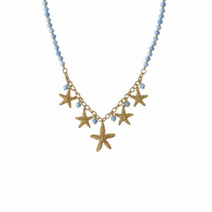 COLLAR DE CRISTAL CON CHARM ESTRELLAS