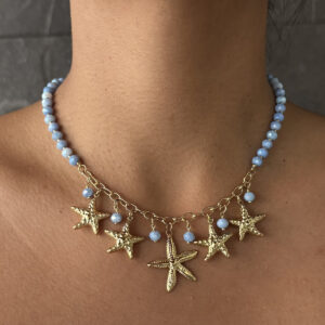 COLLAR DE CRISTAL CON CHARM ESTRELLAS