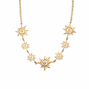 COLLAR SOL EN FORMA DE REMOLINO