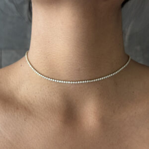 COLLAR TIPO TENIS ZIRCONIAS MED