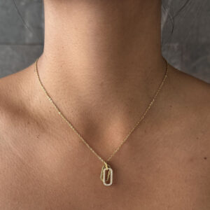 COLLAR RECTANGULO DOBLE