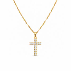 COLLAR CRUZ CON ZIRCONIA