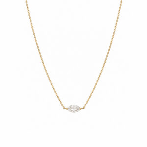 COLLAR DIAMANTE OVALADO MINI