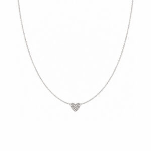 COLLAR CORAZON CON ZIRCONIAS CH