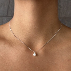 COLLAR PERLA MIINI CON ZIRCONIA