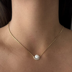 COLLAR PERLA CON ZIRCONIA