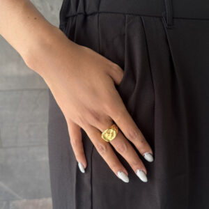 ANILLO SELLO BISELADO