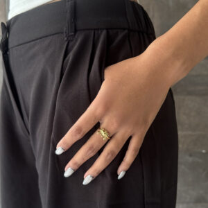 ANILLO CANGREJO LISO