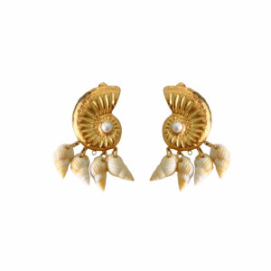 ARETE CARACOL CON CARACOLES COLGANTES