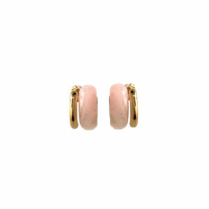 ARETE DOBLE HOOPS CON ACRILICO