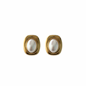 ARETE OVALO CON PERLA SINTETICA
