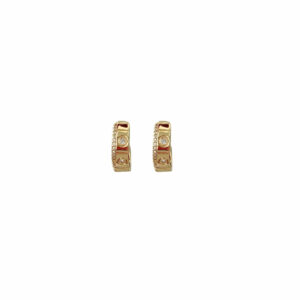 HOOPS CIRCULOS CON LINEA ORILLA ZIRCONIA MED
