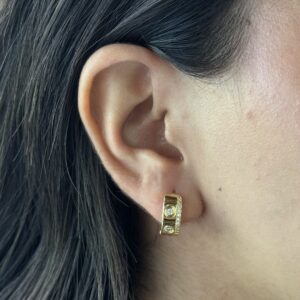 HOOPS CIRCULOS CON LINEA ORILLA ZIRCONIA CH
