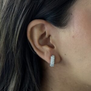 HOOPS RECNTAGULARES CON ZIRCONIAS CH