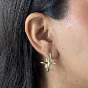 ARETE DESTELLO CON RECTANGULO ZIRCONIA