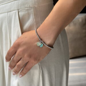 PULSERA DUPE TF CORAZON TURQUEZA/ROSA