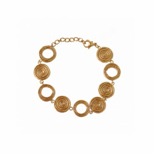 PULSERA CIRCULOS CON ESPIRAL