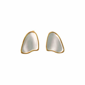 ARETE OVALO ASIMETRICO ESMALTADO