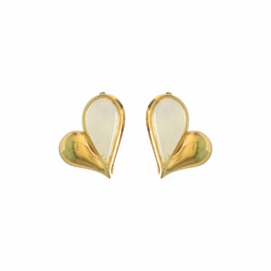 ARETE CORAZON CON GOTA ACRILICO MAXI