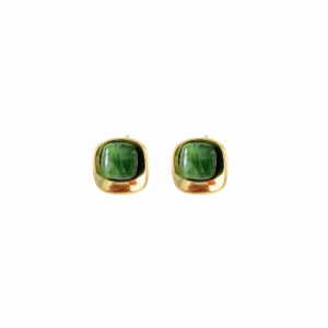 ARETE CUADRADO CON ACRILICO VERDE