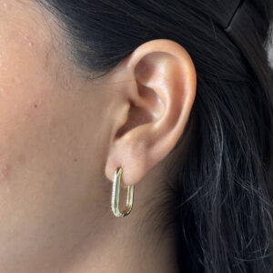 HOOPS RECTANGULAR CON ZIRCONIAS GDE