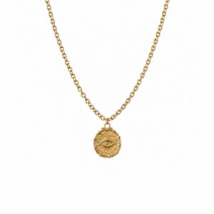COLLAR PLACA CIRCULAR CON OJO