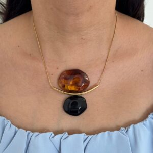 COLLAR DOBLE ACRILICO CIRCULAR