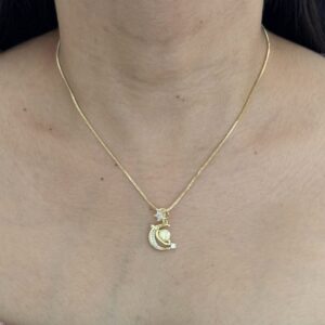 COLLAR LUNA CON SATURNO