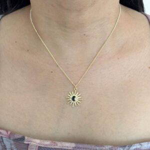 COLLAR SOL CON ZIRCONIAS
