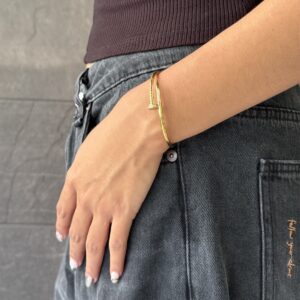 BRAZALETE DUPE CARTIER CLAVO