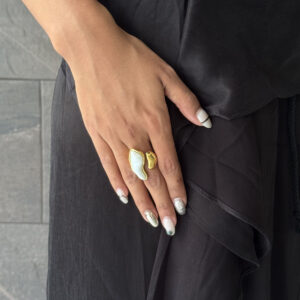 ANILLO PERLA ASIMETRICA