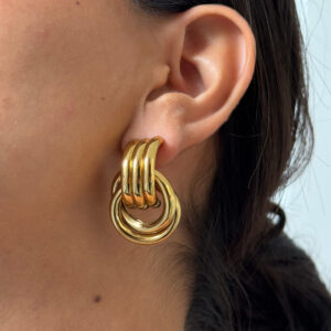 ARETE CIRCULAR ENTRELAZADO CHUNKY