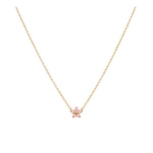COLLAR FLOR MINI CON ZIRCONIAS