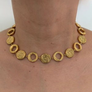 COLLAR CIRCULOS CON ESPIRAL