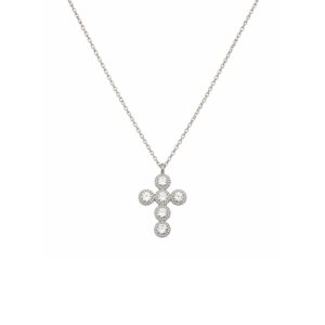COLLAR CRUZ CIRCULOS CON ZIRCONIAS
