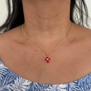 COLLAR CRUZ ROJA