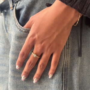 ANILLO DIAMANTE CUADRADO