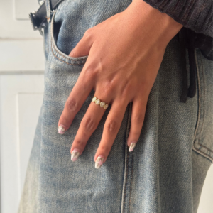 ANILLO GOTAS ENCONTRADAS CON ZIRCONIAS