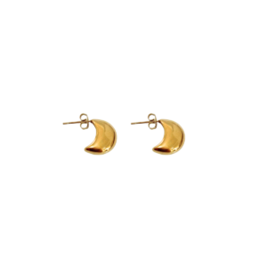 ARETES MEDI LUNA CHUNKY PEQUEÑOS
