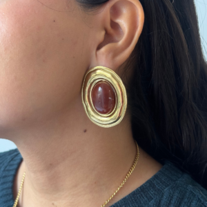 ARETE CHUNKY OVALO CON RESINA