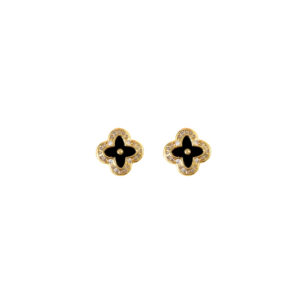 ARETE TREBOL ESMALTADO CON ZIRCONIAS