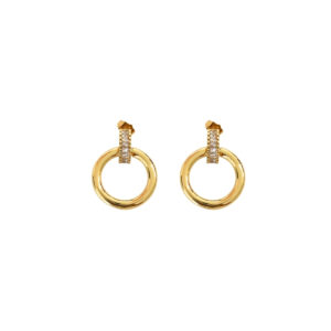 ARETE CIRCULAR CON ZIRCONIA POSTE
