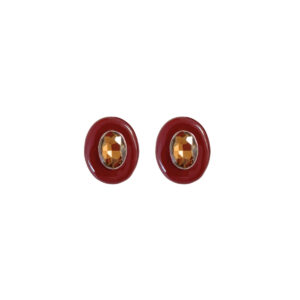 ARETE BOTON ESMLATADO CON CRISTAL