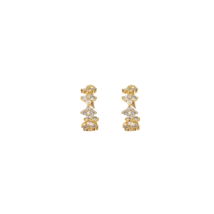 HOOPS TREBOL CON ZIRCONIAS