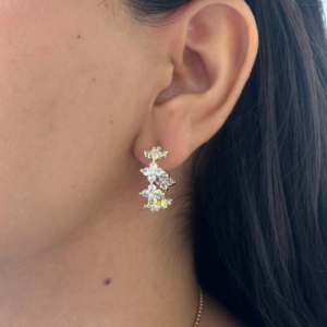 HOOPS TREBOL CON ZIRCONIAS