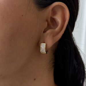 HOOPS CHUNKY OVALADO CON ZIRCONIAS CH