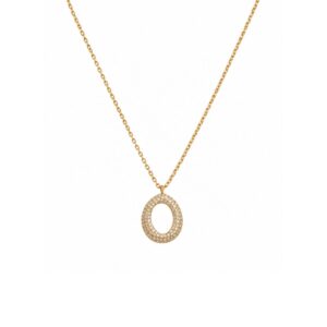 COLLAR OVALO CON ZIRCONIAS