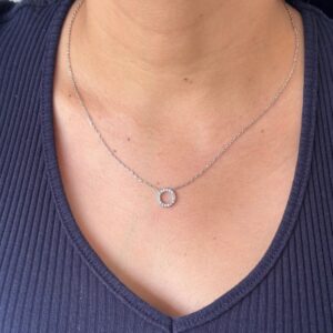 COLLAR CIRCULO CHICO CON ZIRCONIA